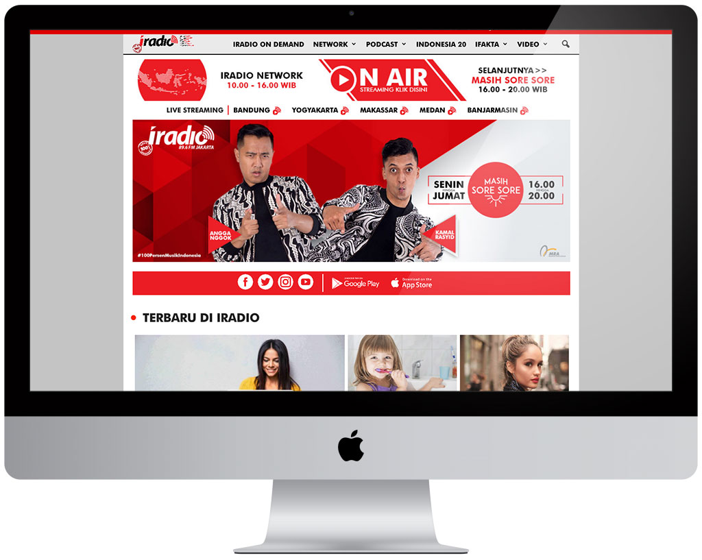 iRadio FM web development project